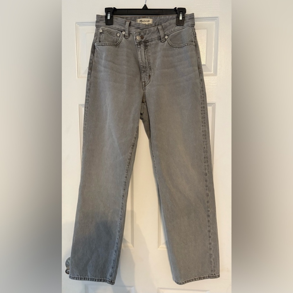 Madewell Women's Gray Straight Jeans